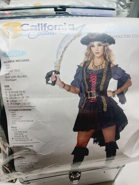 California Costumes Women's Black Pirate Costume